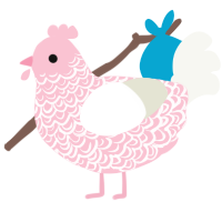 Showstopping, a rose and white chicken with a double-lace pattern
