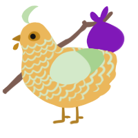 Gold-Magnet, a honey and gluppy chicken with a lace pattern