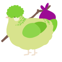 (unnamed), a lemon and grass chicken with a neck-band pattern