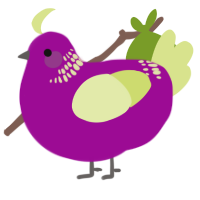 (unnamed), a plum and lemon chicken with a neck-band pattern