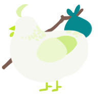 (unnamed), a white and apple chicken with a neck-speckle pattern