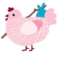 (unnamed), a rose chicken with a lace pattern