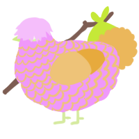 Lemonade, a lavender and honey chicken with a lace pattern