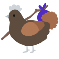 (unnamed), a bark and brown chicken