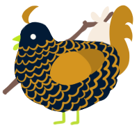 500 eggs, a tumblr and ochre chicken with a lace pattern