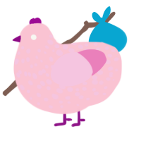 For trade sale, a rose and pink chicken with a speckle pattern