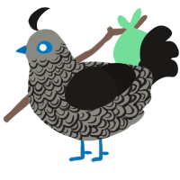 (unnamed), a ash and sable chicken with a double-lace pattern