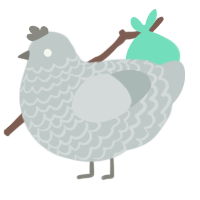(unnamed), a silver chicken with a lace pattern