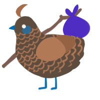 Inn Keep, a bark and brown chicken with a lace pattern