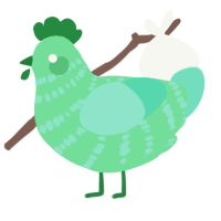(unnamed), a spring and mint chicken with a bar pattern