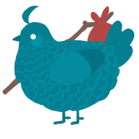 1 mod sea zz, a cerulean and sea chicken with a lace pattern