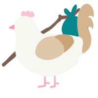 (unnamed), a white and beige chicken