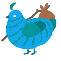 (unnamed), a sky and teal chicken with a bar pattern