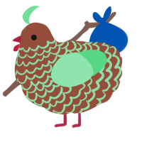 (unnamed), a russet and spring chicken with a lace pattern