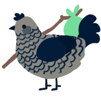 (unnamed), a ash and tumblr chicken with a lace pattern