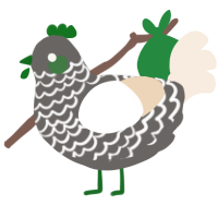 (unnamed), a grey and cream chicken with a lace pattern
