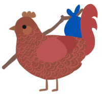 (unnamed), a russet and red chicken with a double-lace pattern