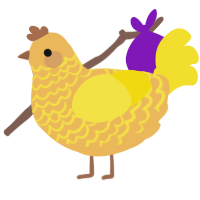 (unnamed), a honey and yellow chicken with a lace pattern