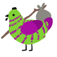 (unnamed), a grass and plum chicken with a bar pattern