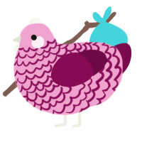(unnamed), a pink and wine chicken with a lace pattern