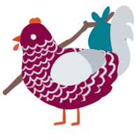(unnamed), a maroon and mist chicken with a lace pattern
