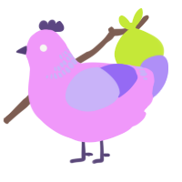 (unnamed), a lavender and lilac chicken with a neck-band pattern