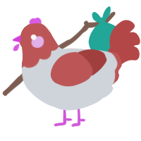(unnamed), a mist and red chicken with a head pattern