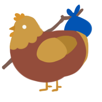 (unnamed), a russet and gold chicken with a head pattern