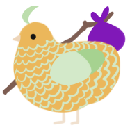 Gold Bloom, a honey and gluppy chicken with a lace pattern