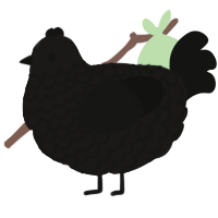(unnamed), a sable and black chicken with a lace pattern