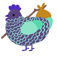 (unnamed), a overcast and mint chicken with a lace pattern