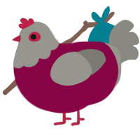 (unnamed), a maroon and ash chicken with a head pattern