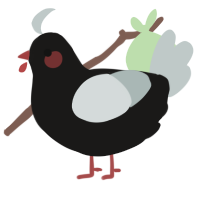 (unnamed), a sable and silver chicken