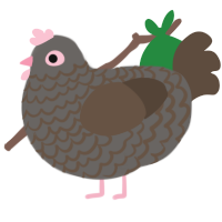 (unnamed), a grey and bark chicken with a lace pattern