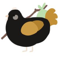 (unnamed), a sable and gold chicken