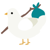 Moss, a white chicken