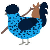 (unnamed), a sky and tumblr chicken with a speckle pattern