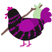 (unnamed), a sable and plum chicken with a bar pattern