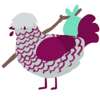 Sugar coated berry, a silver and wine chicken with a lace pattern