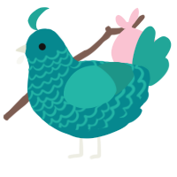 (unnamed), a teal and turquoise chicken with a lace pattern