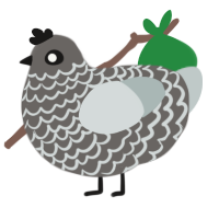 (unnamed), a grey and silver chicken with a lace pattern