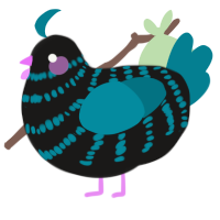 (unnamed), a sable and sea chicken with a bar pattern