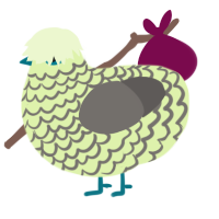 (unnamed), a apple and grey chicken with a lace pattern