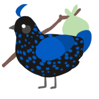 pouba, a sable and ultramarine chicken with a speckle pattern