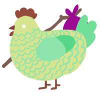 Sour Lime Gushers, a lemon and spring chicken with a lace pattern