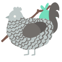 (unnamed), a silver and grey chicken with a lace pattern