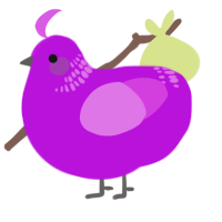 (unnamed), a amethyst and orchid chicken with a neck-band pattern
