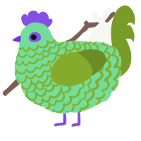 Cabbage Salad, a spring and chartreuse chicken with a lace pattern