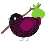 (unnamed), a black and wine chicken with a lace pattern