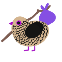 33699, a beige and black chicken with a lace pattern
